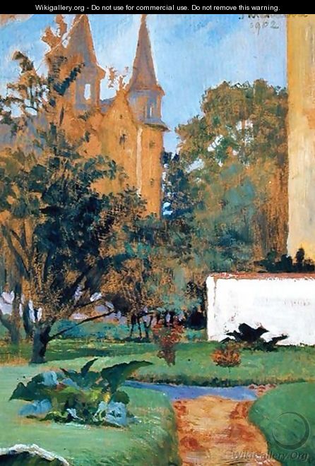 The Garden of the Carmelite Church, Cracow, 1902 - Jacek Malczewski