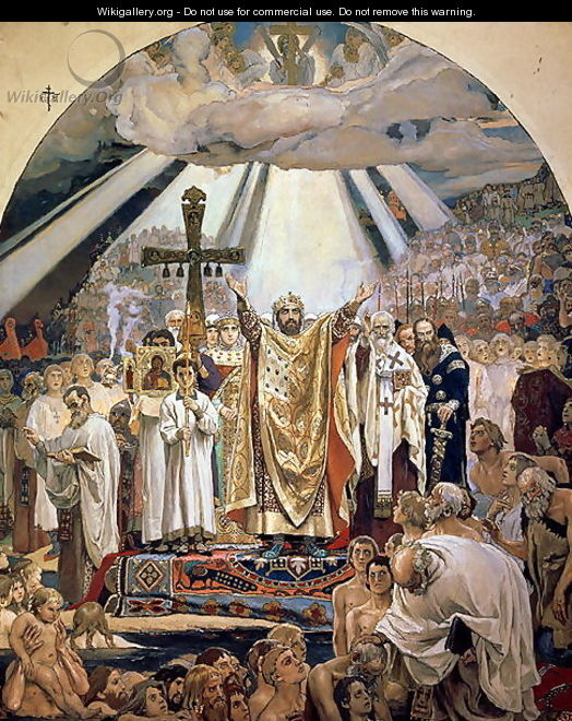 Baptism of Rus, 1885-96 - Viktor Vasnetsov