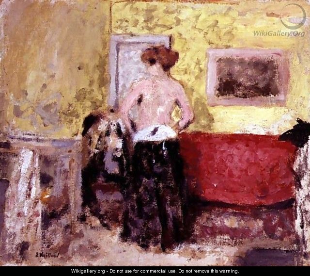 Woman Undressing, c.1905 - Edouard (Jean-Edouard) Vuillard