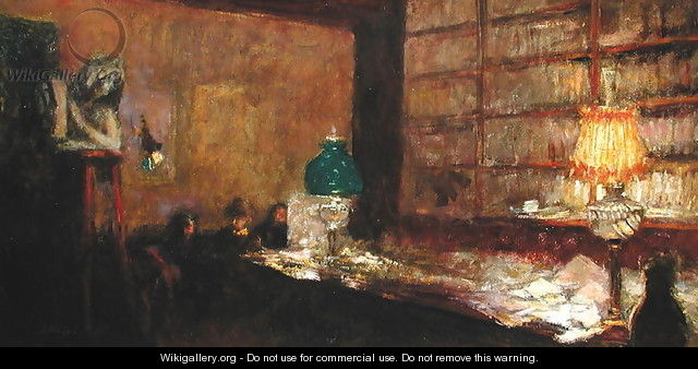 The Green Lamp, c.1898 - Edouard (Jean-Edouard) Vuillard