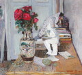 Statuette by Maillol and Red Roses, c.1903-05 - Edouard (Jean-Edouard) Vuillard