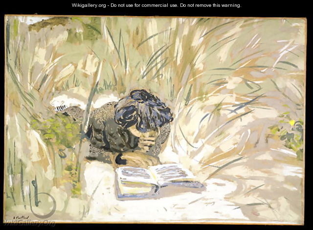Woman reading, c.1909 - Edouard (Jean-Edouard) Vuillard