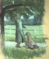 Mrs Hessel in her Garden - Edouard (Jean-Edouard) Vuillard