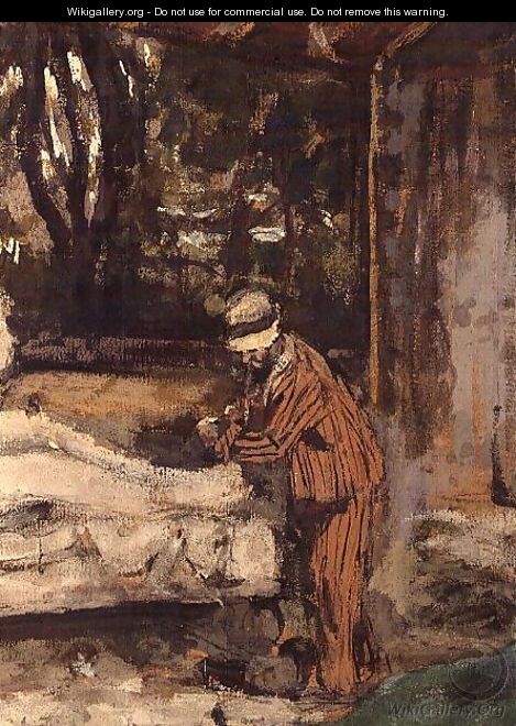 Maillol at work on the Cezanne Memorial, c.1925 (detail-3) - Edouard (Jean-Edouard) Vuillard