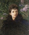 Young Woman with Violets, c.1910 - Edmond-Francois Aman-Jean