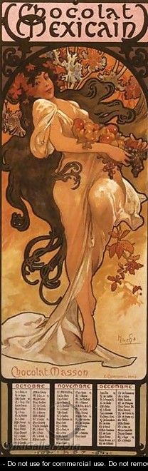The Four Seasons: Autumn. 1897 - Alphonse Maria Mucha