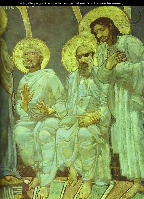 Pentecost (detail-4) 1884 - Mikhail Aleksandrovich Vrubel