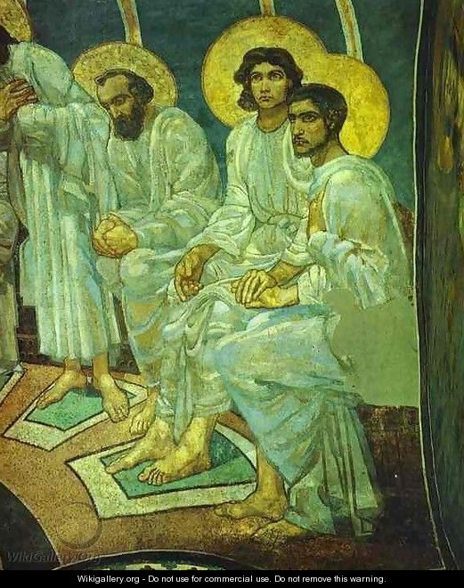 Pentecost (detail-2) 1884 - Mikhail Aleksandrovich Vrubel