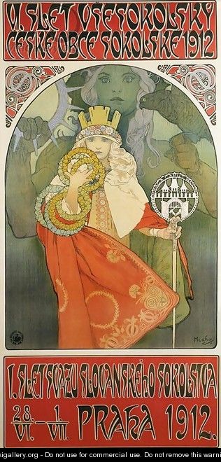 6th Sokol Festival. 1912 - Alphonse Maria Mucha