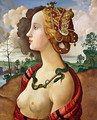 Copy of Simonetta Vespucci (1453-76) by Sandro Botticelli (1444-5-1510) - Konstantin Andreevic Somov
