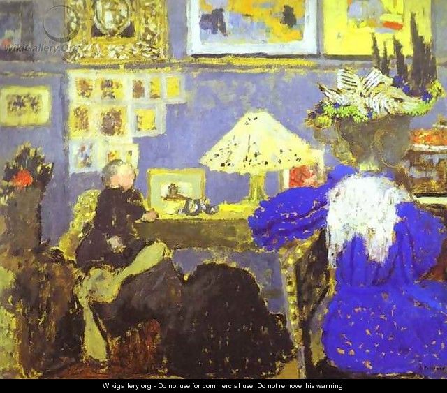 Lady in Blue-La Dame en bleu. 1895 - Edouard (Jean-Edouard) Vuillard