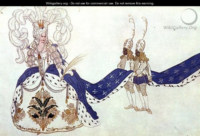 Costume design for The Queen and Her Pages, from Sleeping Beauty, 1921 - Leon (Samoilovitch) Bakst