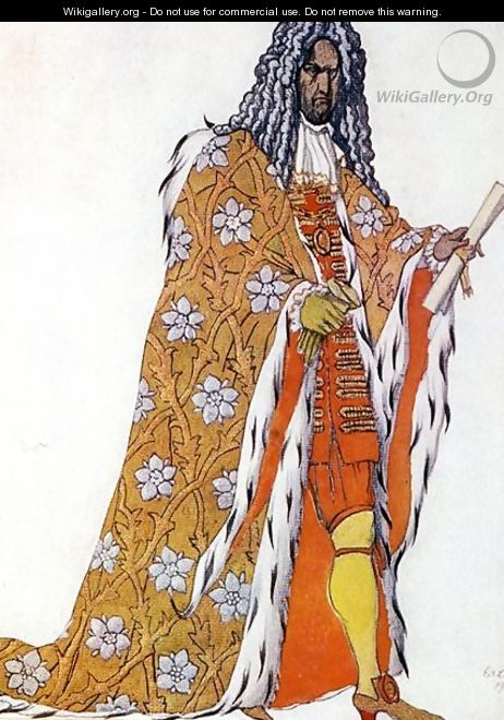 Costume design for The Master of Ceremonies, from Sleeping Beauty, 1921 - Leon (Samoilovitch) Bakst