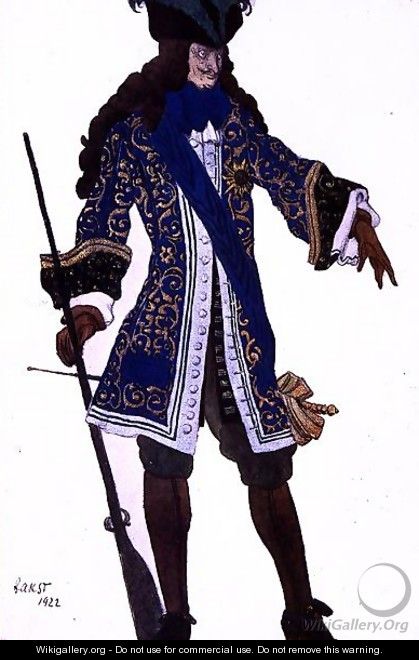 Costume design for a Count Hunting, from Sleeping Beauty, 1922 - Leon (Samoilovitch) Bakst