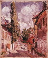 Road in a Village - Alfred Sisley