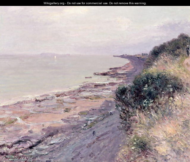 The Cliff at Penarth, Evening, Low Tide, 1897 - Alfred Sisley