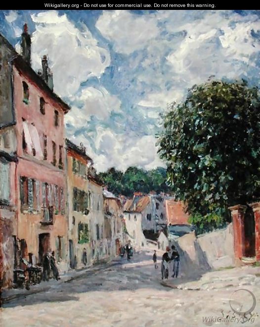 A Street, possibly in Port-Marly, 1876 - Alfred Sisley