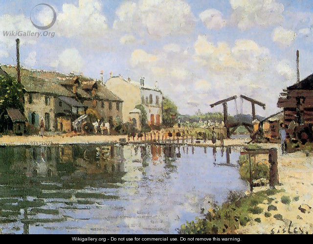 The Canal Saint-Martin, Paris, 1872 - Alfred Sisley