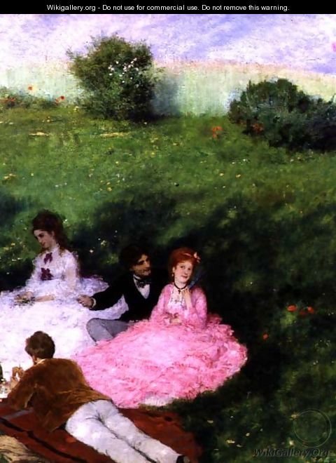 Picnic in May (detail) - Pal Merse Szinyei