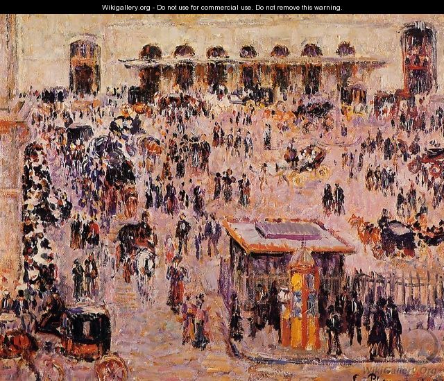 Cour du Havre (Gare St. Lazare) 1893 - Camille Pissarro