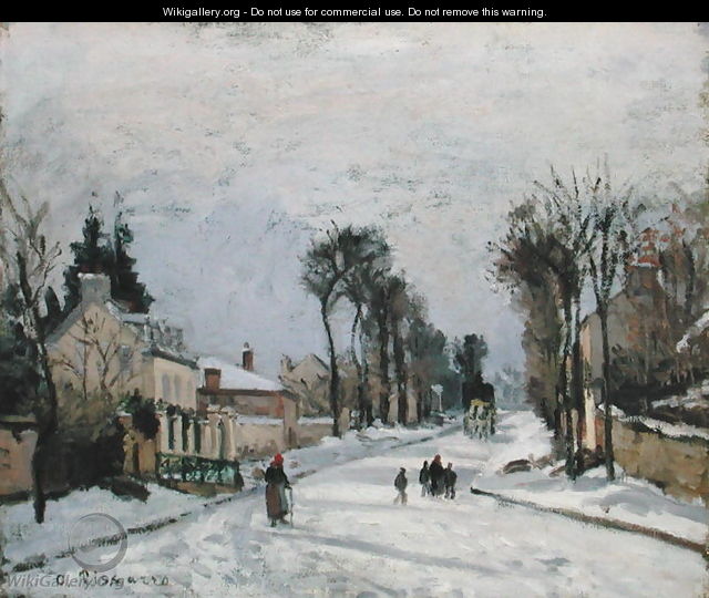 The Versailles Road at Louveciennes, 1869 - Camille Pissarro