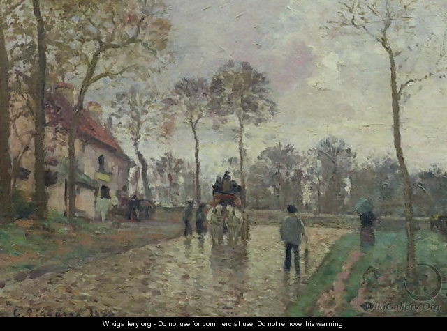 The Coach to Louveciennes, 1870 - Camille Pissarro