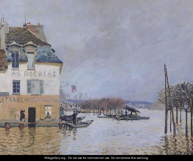 The Flood at Port-Marly, 1876 2 - Alfred Sisley