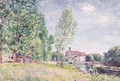 The Builder's Yard at Matrat, Moret-sur-Loing - Alfred Sisley