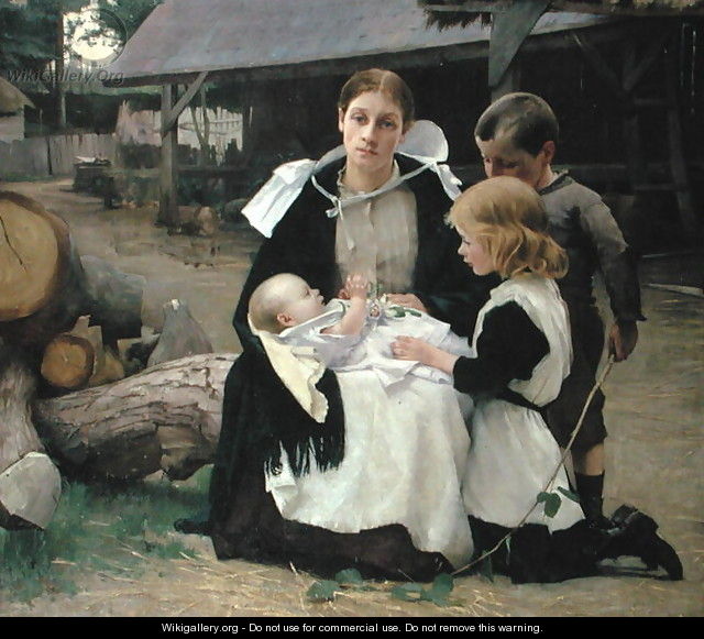 The New Baby, c.1886-88 - Alexander Mann