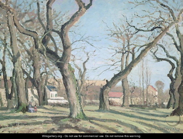 Chestnut Trees at Louveciennes, 1872 - Camille Pissarro