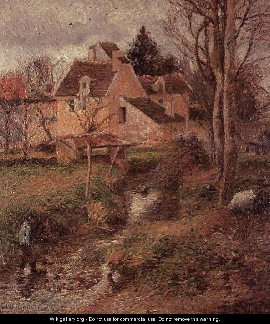 The Stream at Osny, 1883 - Camille Pissarro