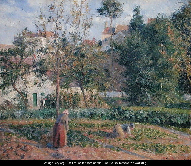 Vegetable Garden at the Hermitage, Pontoise, 1879 - Camille Pissarro