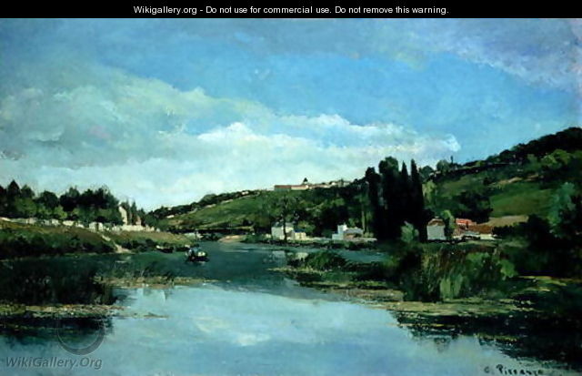 The Marne at Chennevieres, c.1864-65 - Camille Pissarro