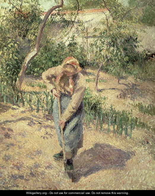 Woman Digging in an Orchard, 1882 - Camille Pissarro