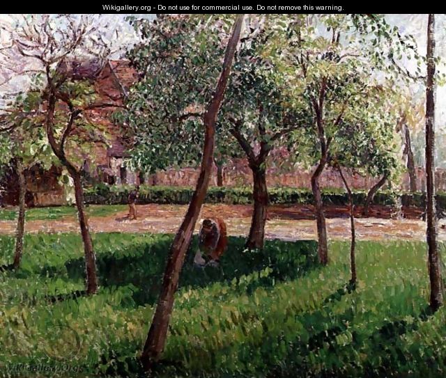 Walled Garden at Eragny, 1895 - Camille Pissarro