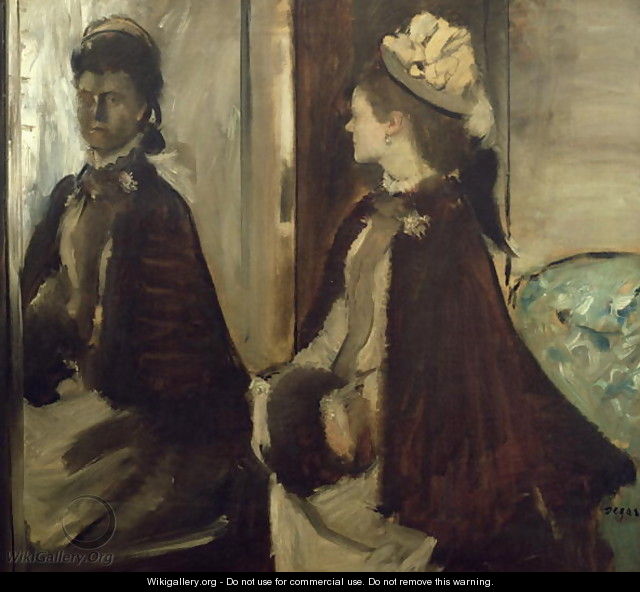 Madame Jeantaud in the mirror, c.1875 - Edgar Degas