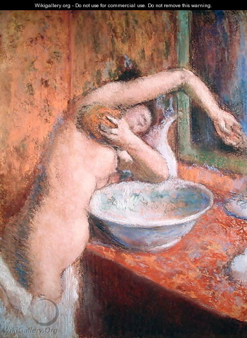 Woman washing herself - Edgar Degas