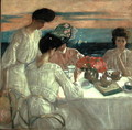 Afternoon Tea on the Terrace - Frederick Carl Frieseke