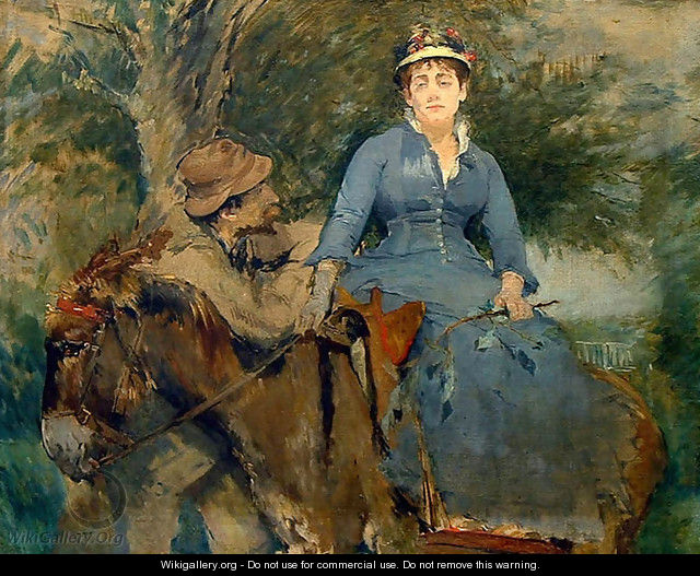 The Donkey Ride, 1880 - Eva Gonzales