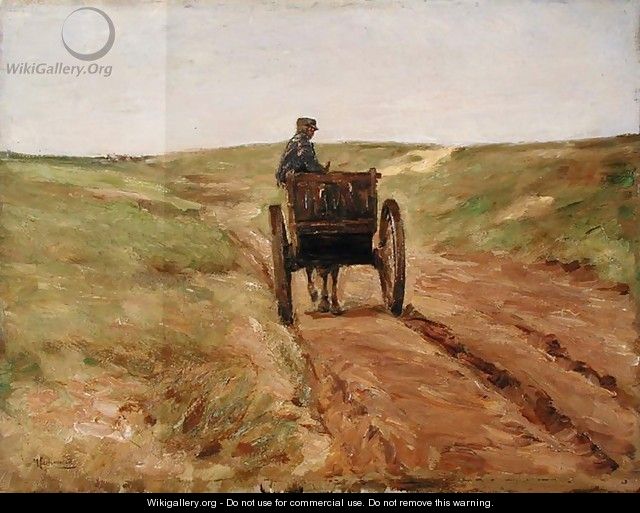 Cart in Katwijk, 1889 - Max Liebermann