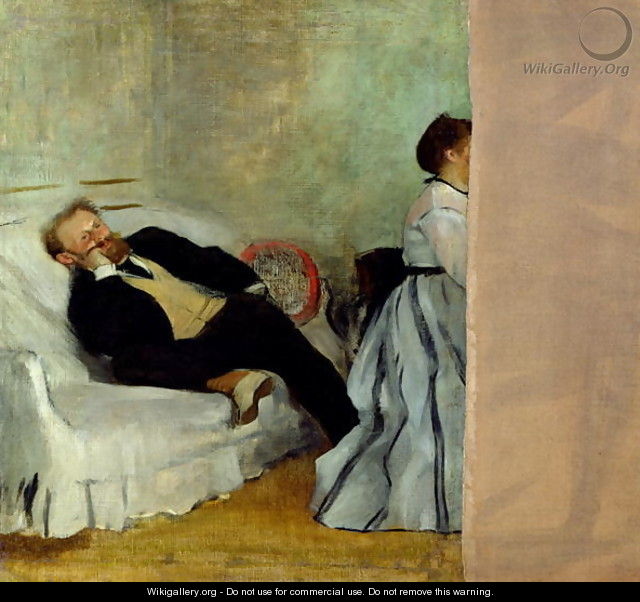 Monsieur and Madame Edouard Manet, 1868-69 - Edgar Degas