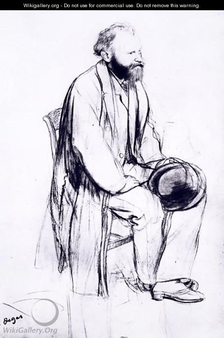 Study for a portrait of Manet - Edgar Degas