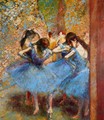 Dancers in blue, 1890 - Edgar Degas