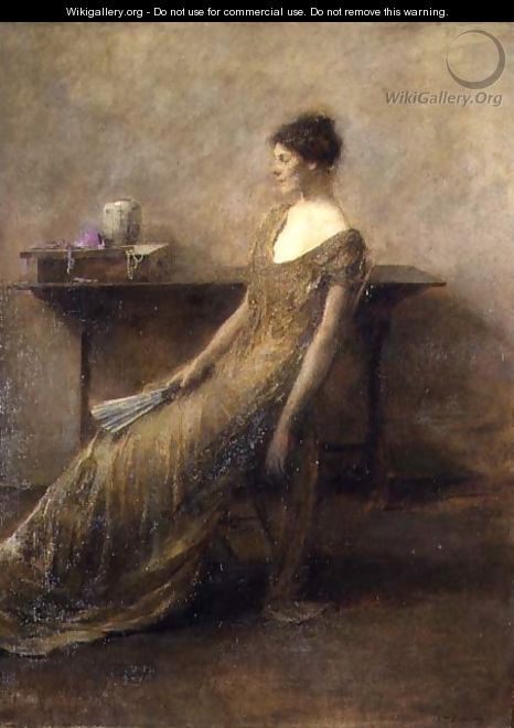 Lady in Gold, c.1912 - Thomas Wilmer Dewing