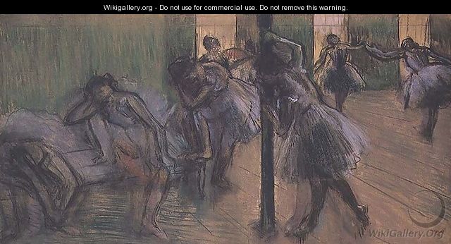 Dancers rehearsing - Edgar Degas