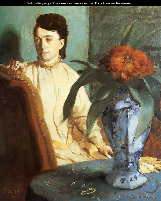 Woman with the Oriental Vase, 1872 - Edgar Degas