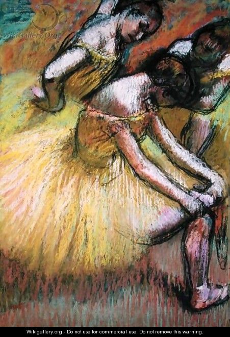Group of Three Dancers - Edgar Degas