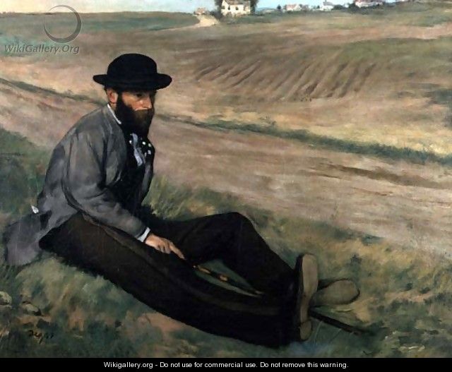 Portrait of Eugene Manet - Edgar Degas