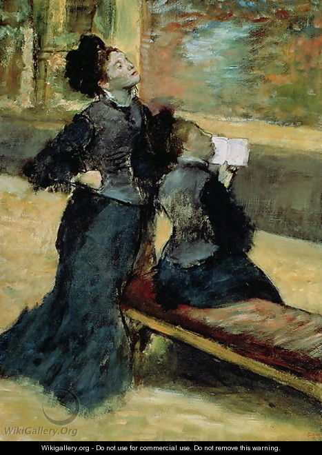 Visit to a Museum, c.1879-80 - Edgar Degas