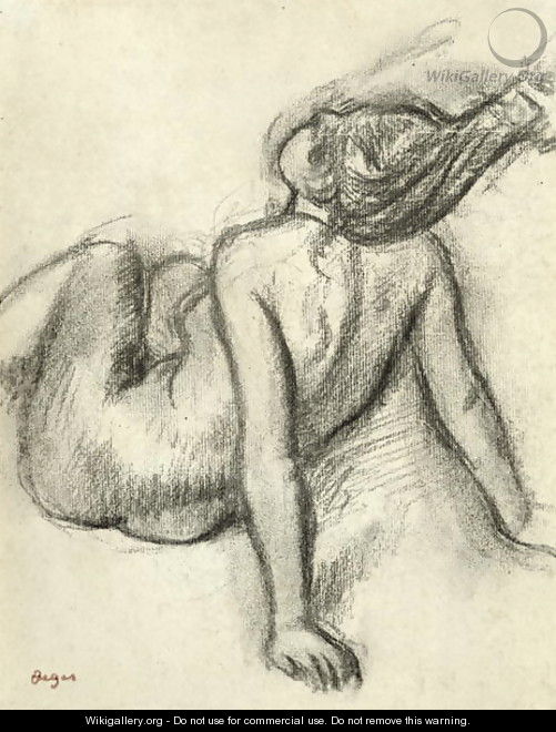 Woman having her hair styled - Edgar Degas